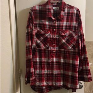 Old Navy red plaid tunic